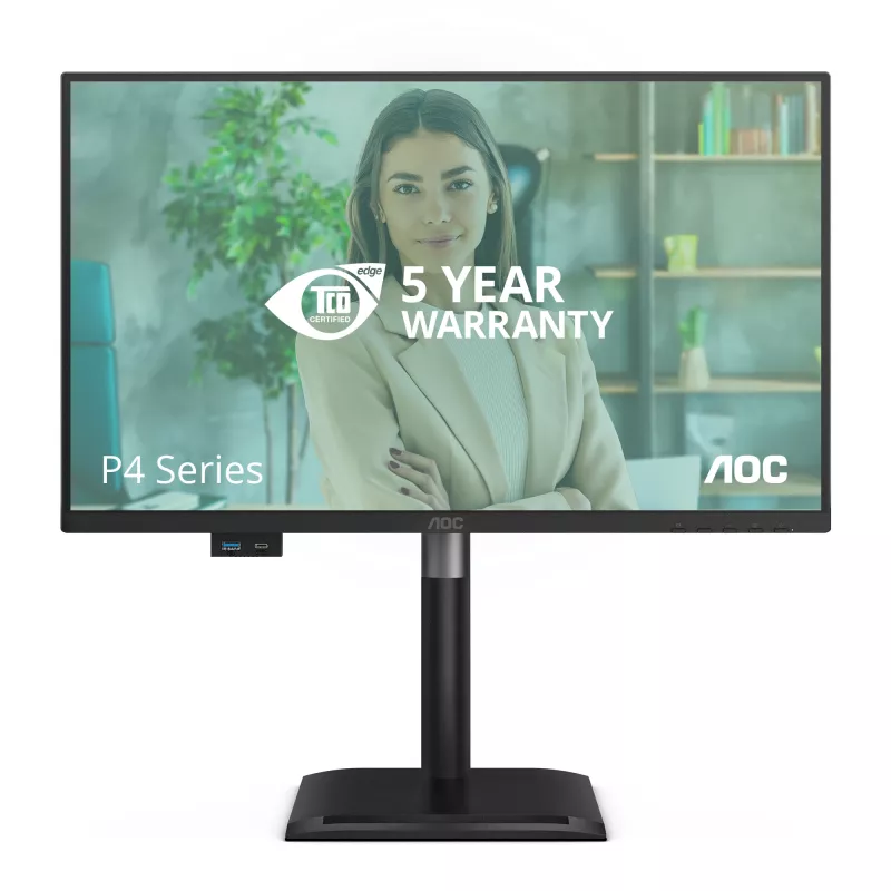 AOC 24P4CV computermonitor 60,5 cm (23,8 inch) 1920 x 1080 pixel Full HD LED zwart