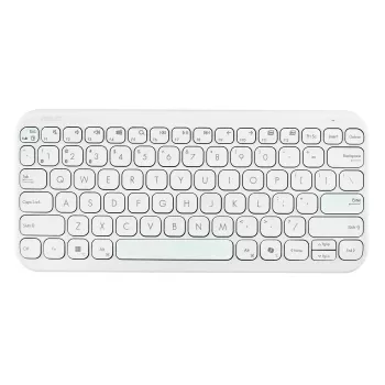 Draadloos Bluetooth-toetsenbord ASUS KW100 Marshmallow – 75%-layout, QWERTZ, schakelaars met schaarmechanisme, wit