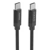 Hama Fabric USB-kabel USB 2.0 3 m USB C zwart