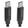 Hama Fabric USB-kabel USB 2.0 3 m USB C zwart