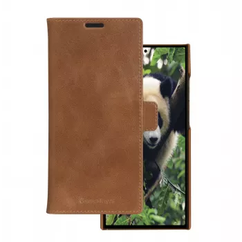 Folio-telefoonhoes dbramante1928 Lynge voor Samsung Galaxy S23 Ultra, tan, 3 vakken voor kaarten, geschikt voor 17,3 cm (6,8