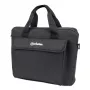 Manhattan London Laptoptas 12,5 inch, Top-Loader, Zwart, LOW COST, accessoirevak, schouderband (afneembaar), notebooktas, drie jaar garantie