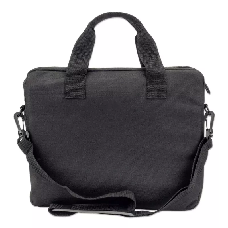 Manhattan London Laptoptas 12,5 inch, Top-Loader, Zwart, LOW COST, accessoirevak, schouderband (afneembaar), notebooktas, drie jaar garantie