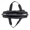 Manhattan London Laptoptas 12,5 inch, Top-Loader, Zwart, LOW COST, accessoirevak, schouderband (afneembaar), notebooktas, drie jaar garantie