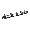 Equip 19-inch rackmontage-kabelmanagementpaneel, Zwart