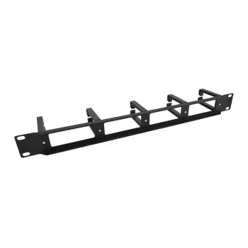 Equip 19-inch rackmontage-kabelmanagementpaneel, Zwart