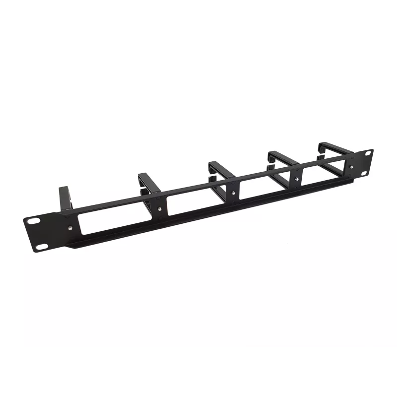 Equip 19-inch rackmontage-kabelmanagementpaneel, Zwart