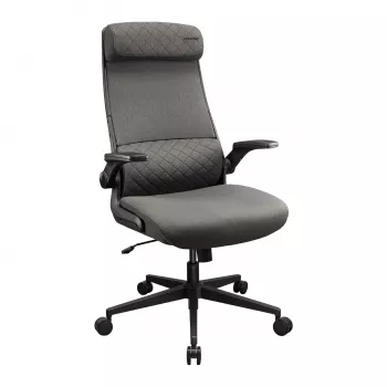 Bureau-/gamingstoel Cougar Stryder — zitting en rugleuning van stof, grijs, vloeroppervlak 710 × 675 mm, hoogte min. 115 cm