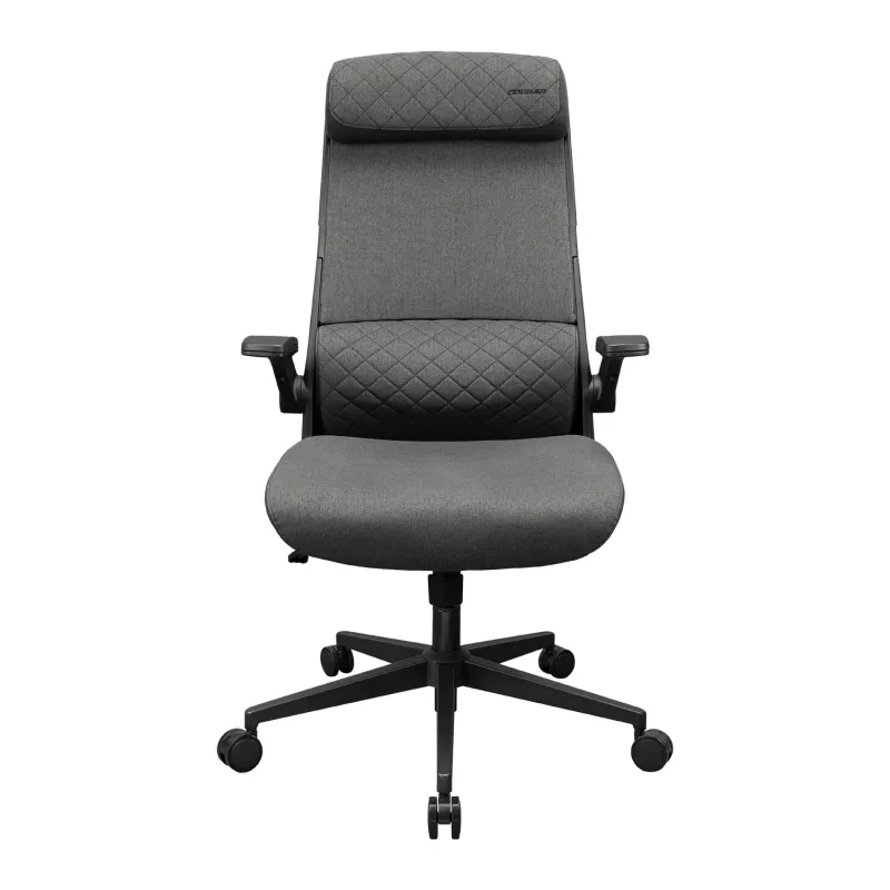 Bureau-/gamingstoel Cougar Stryder — zitting en rugleuning van stof, grijs, vloeroppervlak 710 × 675 mm, hoogte min. 115 cm