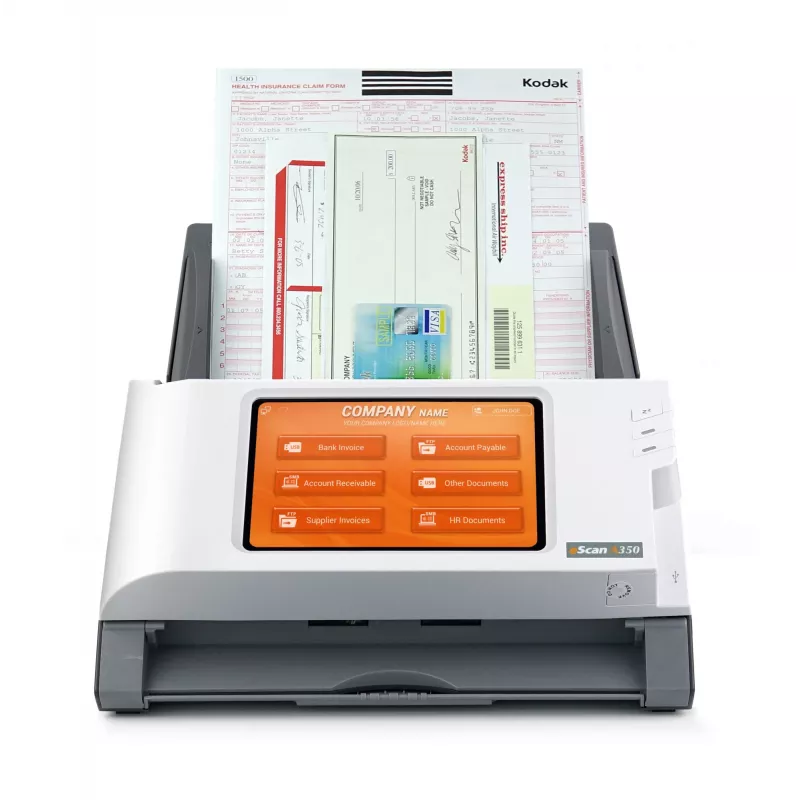 Plustek eScan A350 Enterprise ADF + scanner met handmatige invoer 600 x 600 DPI A4 zwart, wit