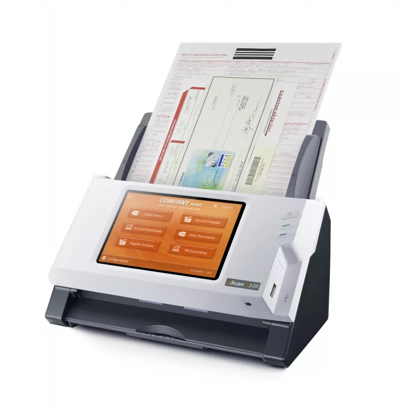 Plustek eScan A350 Enterprise ADF + scanner met handmatige invoer 600 x 600 DPI A4 zwart, wit
