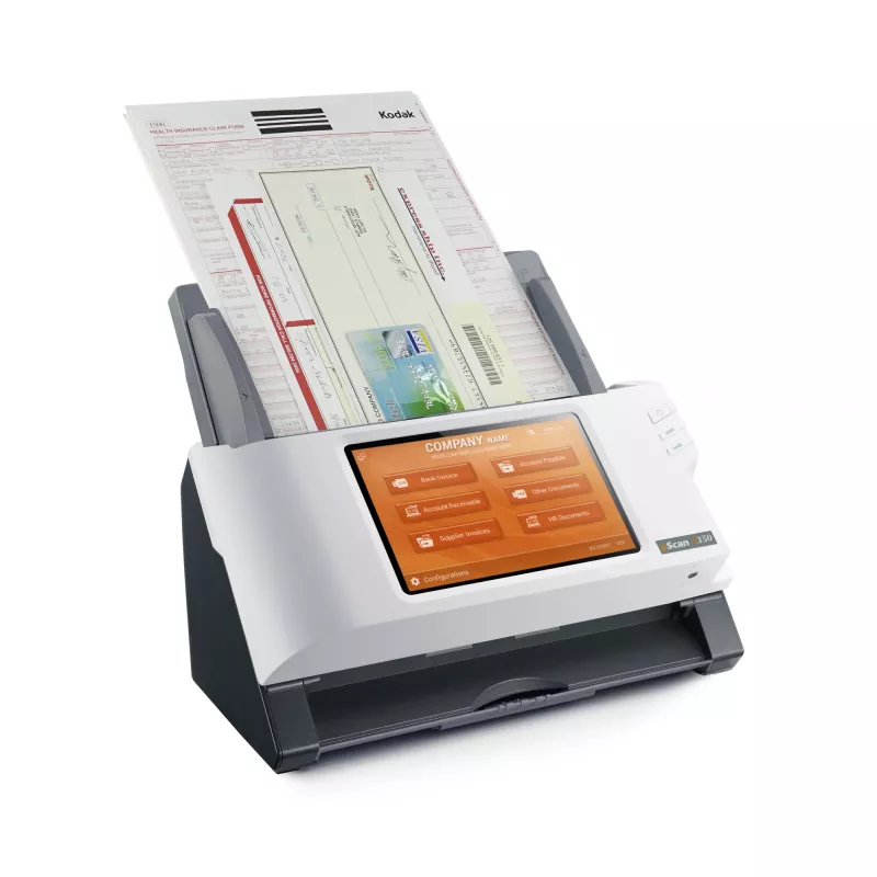 Plustek eScan A350 Enterprise ADF + scanner met handmatige invoer 600 x 600 DPI A4 zwart, wit