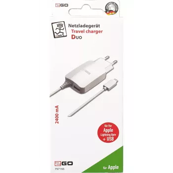 Mobiele oplader 2GO 797166 universeel wit AC binnen 5V 1,4m
