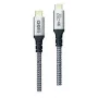 USB-kabel 2GO 797512 USB 3.2 Gen 2 1,2 m USB C zwart zilver