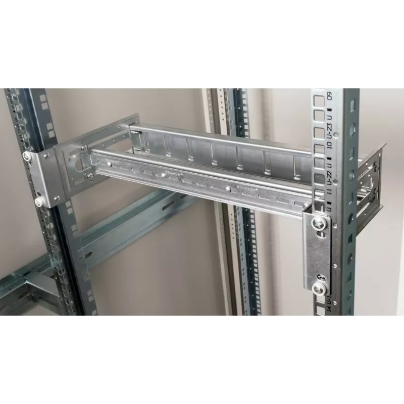 Rack-rail EQUIP EZR-DIN-3 — 19 inch (48,3 cm) 3HE DIN, RAL7035 grijs, breedte 485 mm, diepte 150 mm