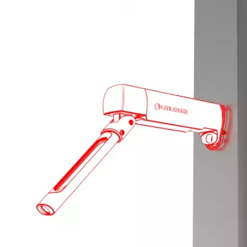 Draagbare werk lamp Ledlenser W7R Work zwart LED 220 lm 2500 mAh