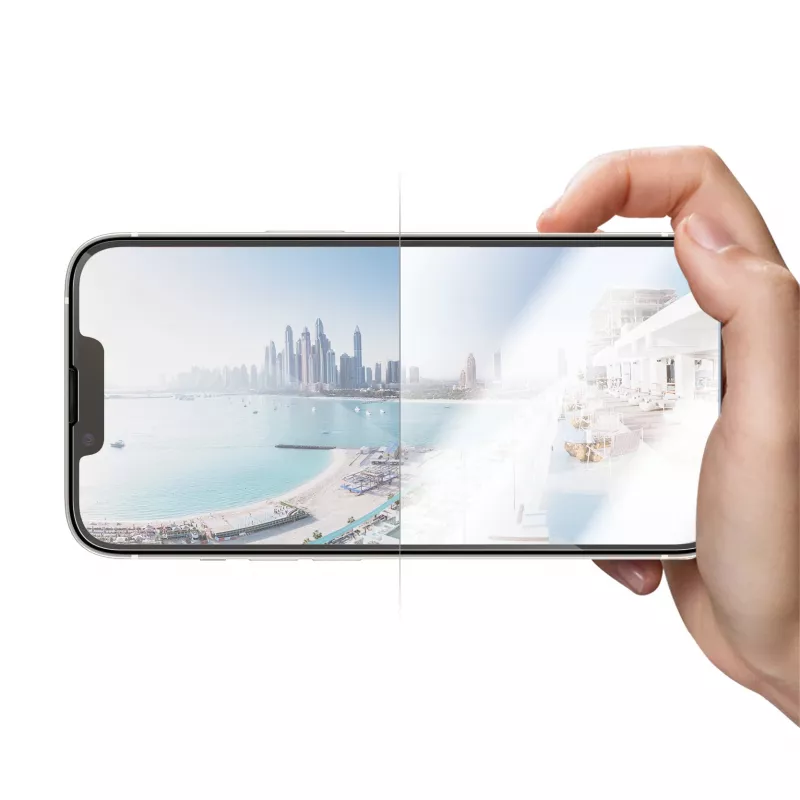 Beeldschermbescherming PanzerGlass antireflecterend voor Apple iPhone 14 / 13 / 13 Pro — gehard glas, PET, ultrabrede pasvorm, EasyAligner