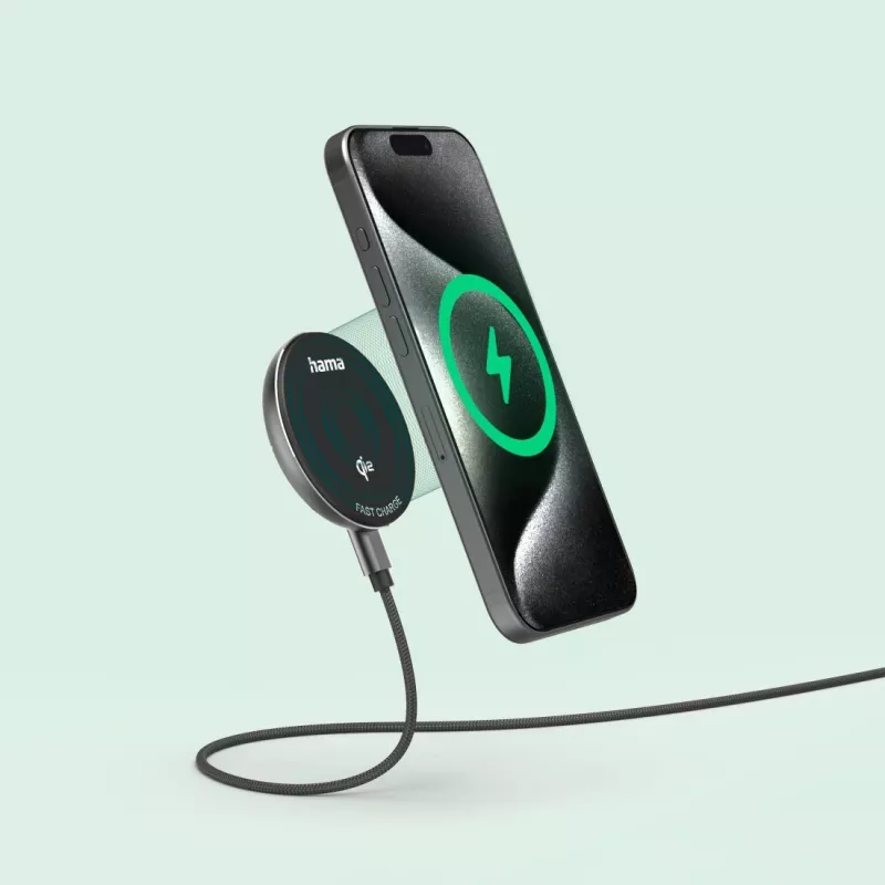 Hama 00201735 mobiele oplader smartphone zwart USB draadloos laden snelladen binnen