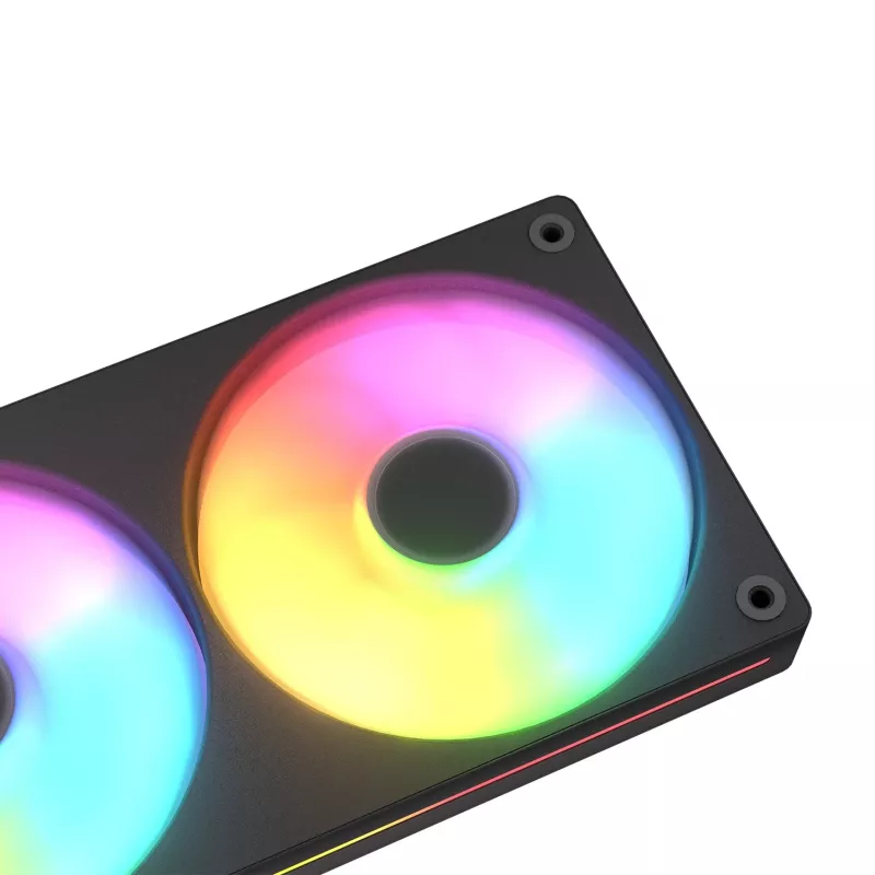 Cougar Unity240-FB Single-Frame 240 ARGB PWM voorwaarts, 120 mm, 700–2500 RPM, FDB, 5,4 mmH₂O, zwart