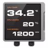 All-in-One CPU-vloeistofkoeler Cougar Poseidon Vistek Pro 360, ARGB, 120-mm-ventilator, zwart, multi-socket-ondersteuning