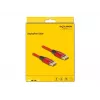 DeLOCK DisplayPort-kabel 16K 60 Hz 2 m rood metaal