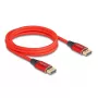 DeLOCK DisplayPort-kabel 16K 60 Hz 2 m rood metaal