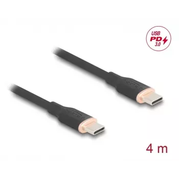 DeLOCK USB-kabel USB 2.0 4m USB-C zwart 81240