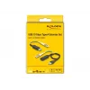 DeLOCK USB-verlengset Type-A 10 Gbit/s 0,2 m zwart 66466