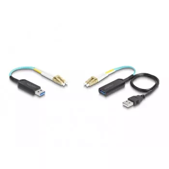 DeLOCK USB-verlengset Type-A 10 Gbit/s 0,2 m zwart 66466