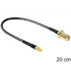 Coaxkabel DeLOCK 88580 0,2 m SMA MMCX zwart