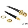 Coaxkabel DeLOCK 88580 0,2 m SMA MMCX zwart