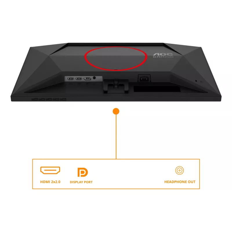 AOC G4 24G4ZRE computermonitor 60,5 cm (23,8 inch) 1920 x 1080 pixel Full HD LED zwart, rood