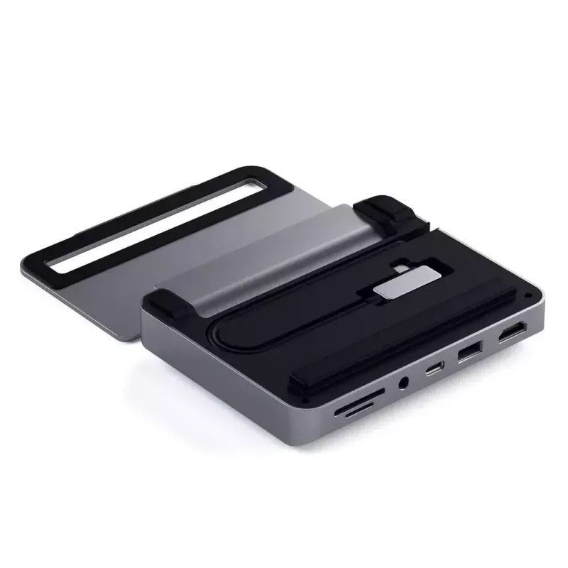 Laptop-dock Satechi ST-TCSHIPM USB-C (USB 3.2 Gen 1) met HDMI, SD/MicroSD, 60W PD, grijs