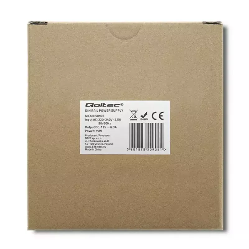 Industriële DIN-railvoeding QOLTEC 50905
