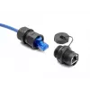 DeLOCK RJ45 Cat.6A koppeling met beschermkap IP67 stof- en waterdicht