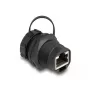 DeLOCK RJ45 Cat.6A koppeling met beschermkap IP67 stof- en waterdicht