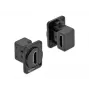 Delock 86786 D-type module HDMI-A 90 graden gehoekt female naar female, zwart