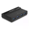 Delock USB-switch 4 x apparaat 2 x host 5 Gbit/s zwart