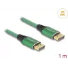 DeLOCK DisplayPort-kabel 16K 60 Hz 1 m groen metaal