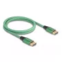 DeLOCK DisplayPort-kabel 16K 60 Hz 1 m groen metaal