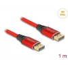 DeLOCK DisplayPort-kabel 16K 60 Hz 1 m rood metaal