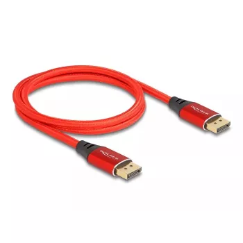 DeLOCK DisplayPort-kabel 16K 60 Hz 1 m rood metaal