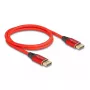 DeLOCK DisplayPort-kabel 16K 60 Hz 1 m rood metaal
