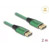 DeLOCK DisplayPort-kabel 16K 60 Hz 2 m groen metaal