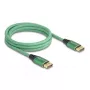 DeLOCK DisplayPort-kabel 16K 60 Hz 2 m groen metaal