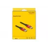 DeLOCK DisplayPort-kabel 8K 60 Hz 1 m rood metaal