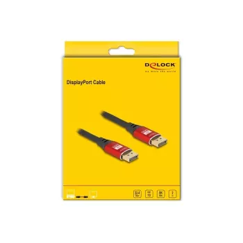 DeLOCK DisplayPort-kabel 8K 60 Hz 2 m rood metaal