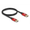 DeLOCK DisplayPort-kabel 8K 60 Hz 2 m rood metaal