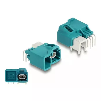 DeLOCK HDMTD enkele powerpin-stekker haaks voor PCB 90° bus