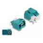 DeLOCK HDMTD enkele powerpin-stekker haaks voor PCB 90° bus